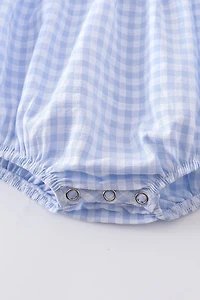 Blue Plaid Easter Rabbit Boy