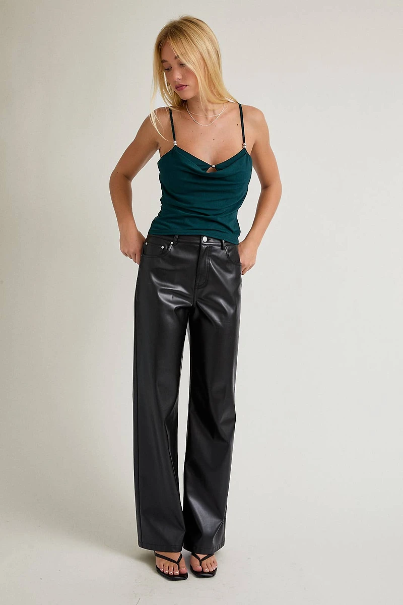 Green Layered Bra Tank Top