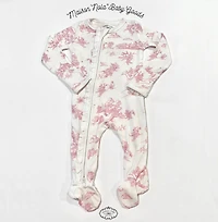 Pink Storyland Toile Footie