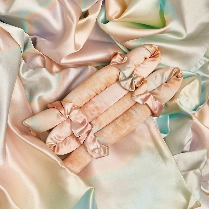 Sunset Tie Dye Satin Heatless Curling Set