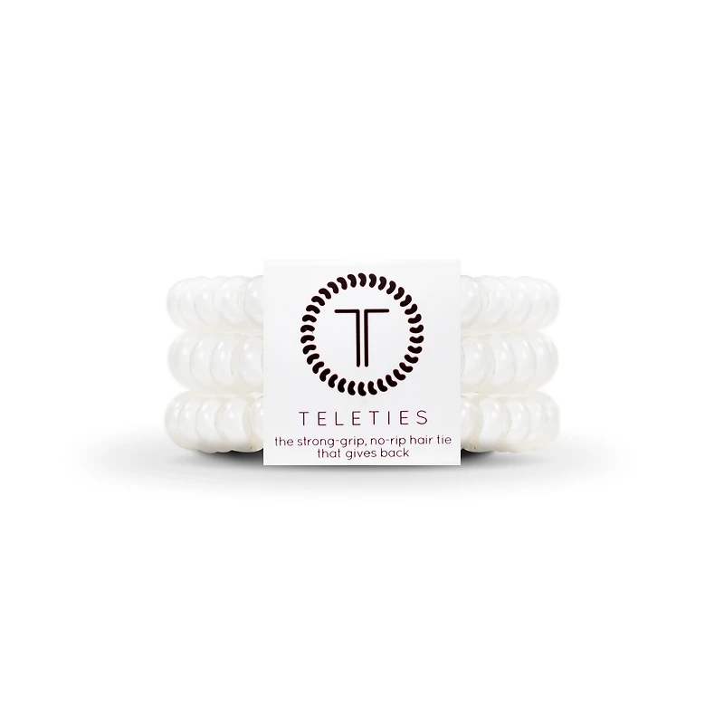 Spiral Hair Coils | Small | Coconut White Hair Ties