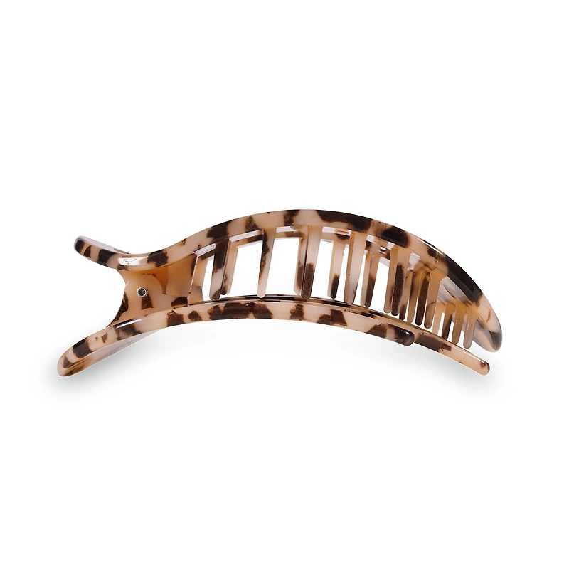 Round Flat Hair Clip | Large | Blonde Tortoise