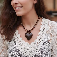 Chunky Tortoise Heart Necklace
