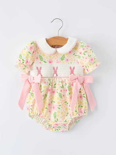 Easter Bunny Baby Girl Romper