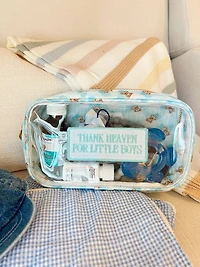 Blue Thank Heaven - Medium Clear Bag