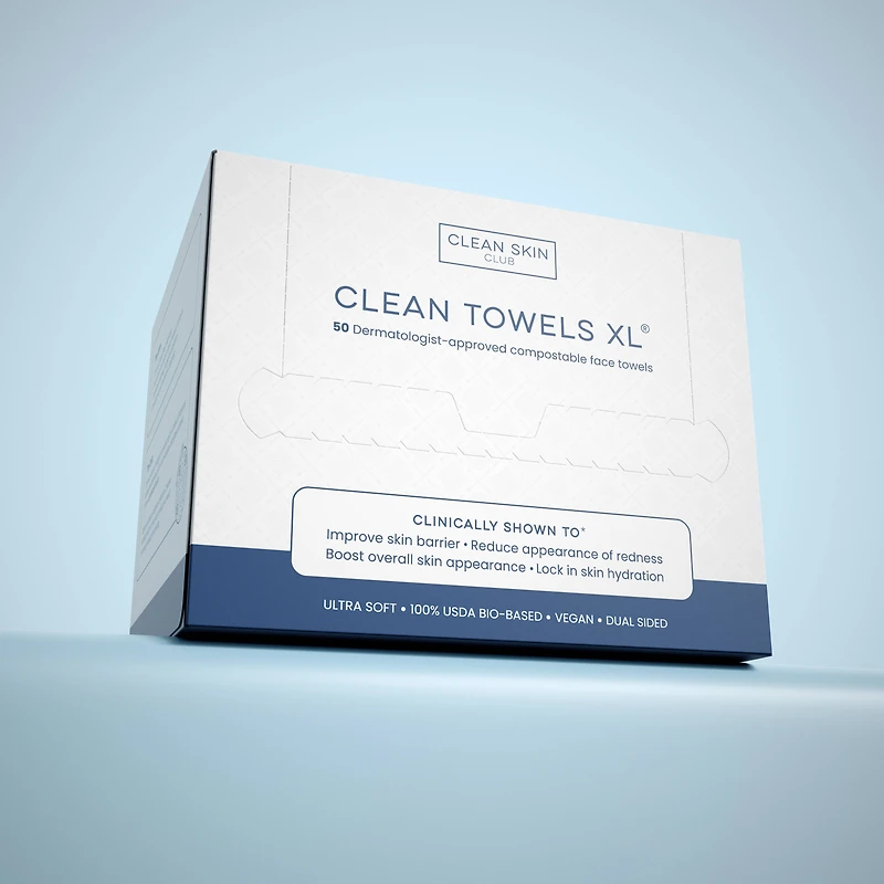 Clean Towels™ XL, Disposable Face Towels, 50 Count