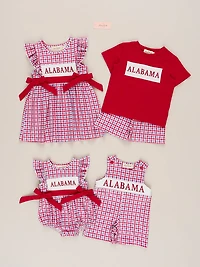 Alabama Smocked Gingham Bubble