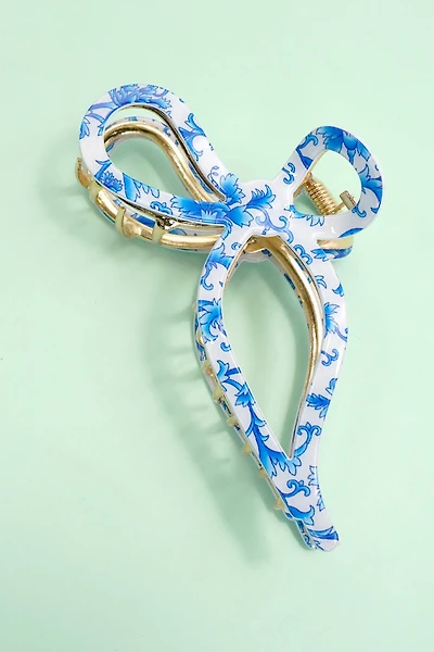 Blue Bow Hair Claw Clip