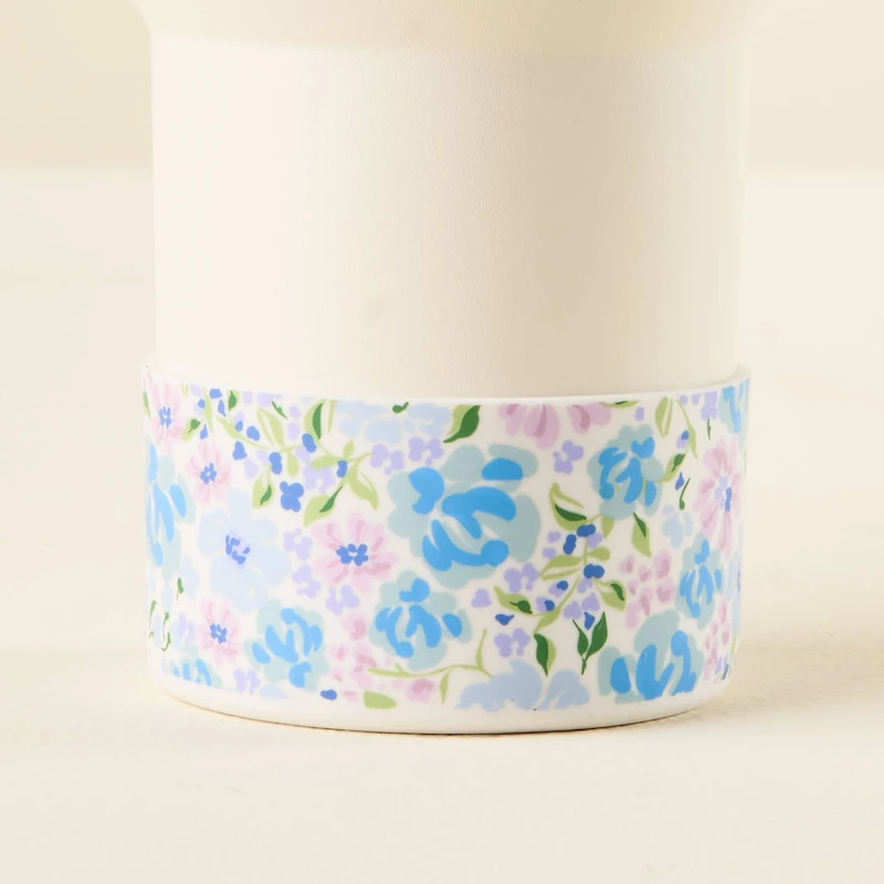 Blue Floral Tumbler Boot