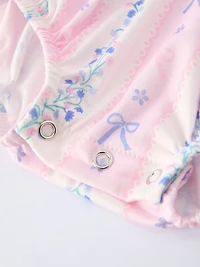 “DADDY'S GIRL” Smocked Plaid Baby Girls Romper