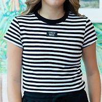Black Stripe Baby Doll Top Lulu Mac