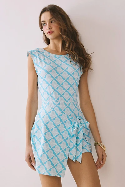 Wrap Side Tie Detail Mini Dress