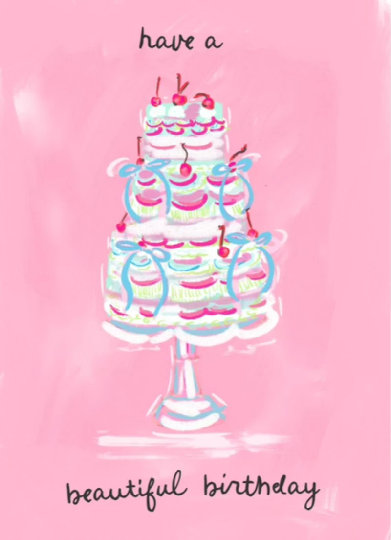 BEAUTIFUL BIRTHDAY -Note Card 