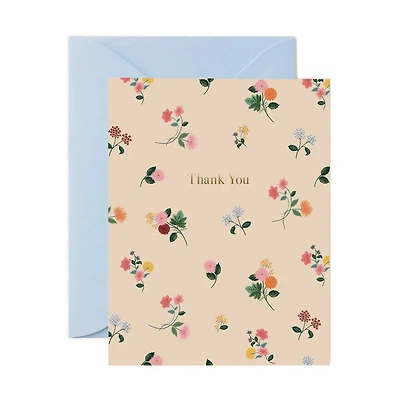Ditsy Dahlia Thank You Card