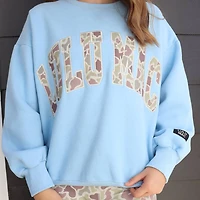 Light Blue Camo Sweatshirt Lulu Mac