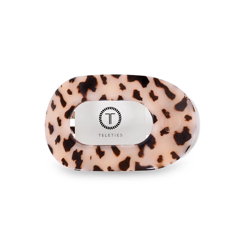 Round Flat Hair Clip | | Blonde Tortoise