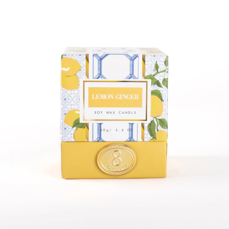 Lemon Ginger 5.6oz Soy Wax Candle