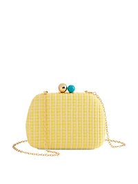 Yellow Textured Clutch