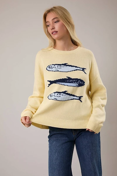 Yellow Sardines Sweater