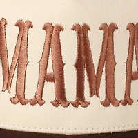 MAMA Embroidery Baseball Cap/ Brown