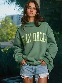 Green Dilly Dally Mockneck