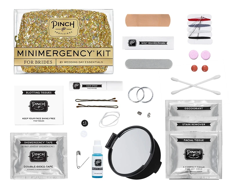 White Minimergency Kit for Brides