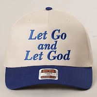 Let Go and Let God Trucker Hat/ Blue