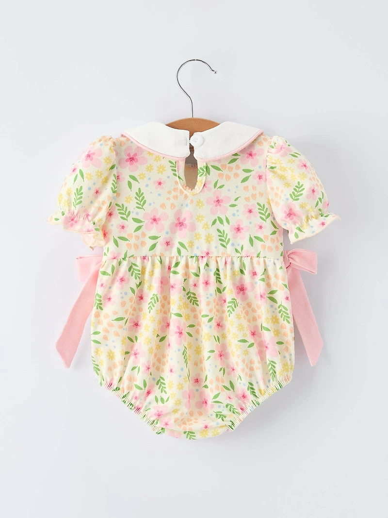 Easter Bunny Baby Girl Romper