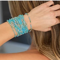 Assorted 2mm Stretch Seed Bead Bracelets