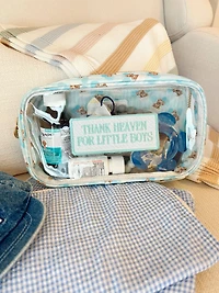 Blue Thank Heaven - Medium Clear Bag