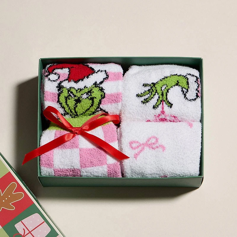 Grinch Christmas Bundle Gift Socks Set