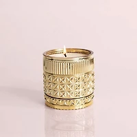 EXOTIC BLOSSOM & BASIL GILDED FACETED JAR, 11 OZ