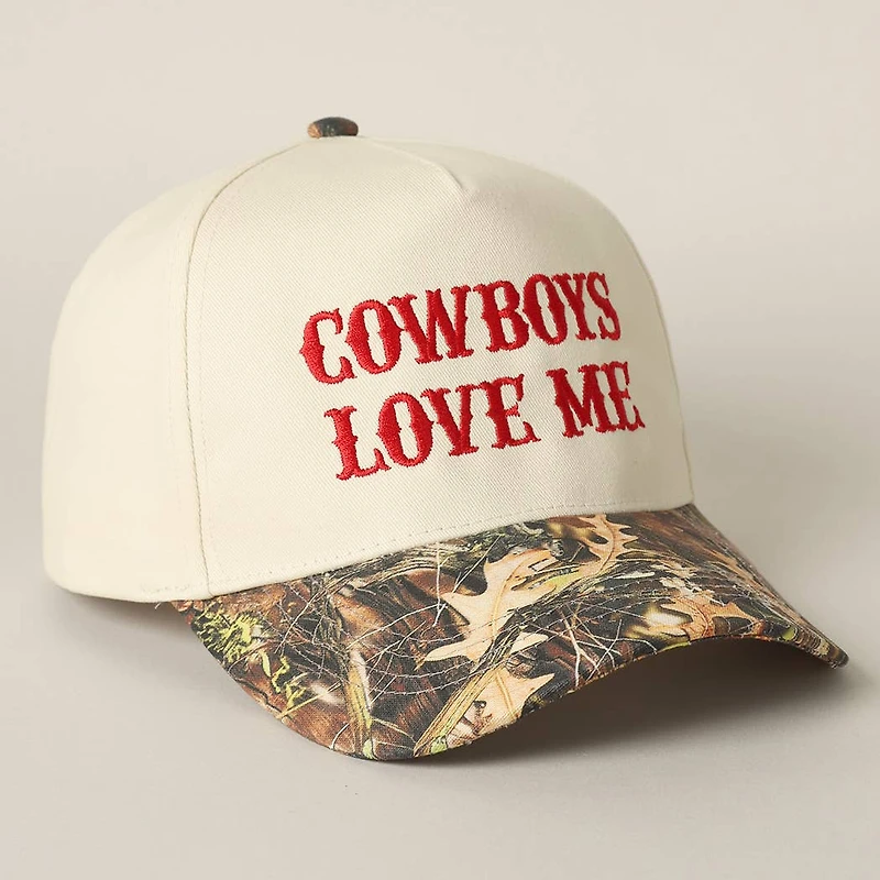 Cowboy Love Me Embroidery Camo