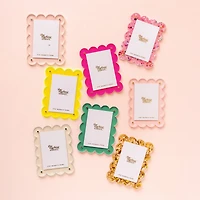 Mini Acrylic Picture Frame Magnet-Hot Pink
