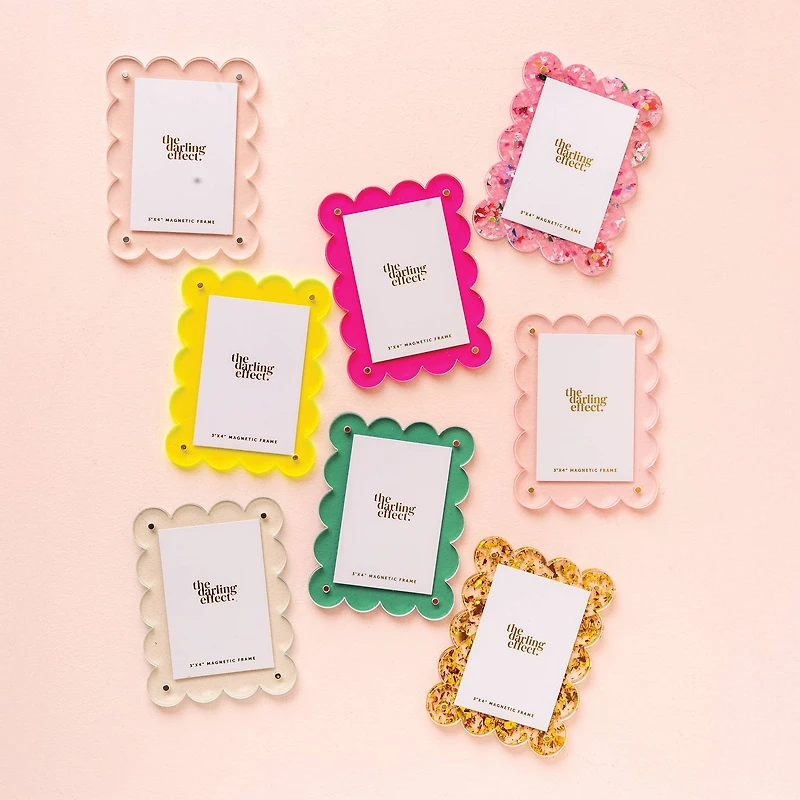 Mini Acrylic Picture Frame Magnet-Clear