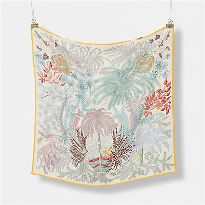 Pink Satin Square Scarf