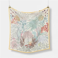 Pink Satin Square Scarf