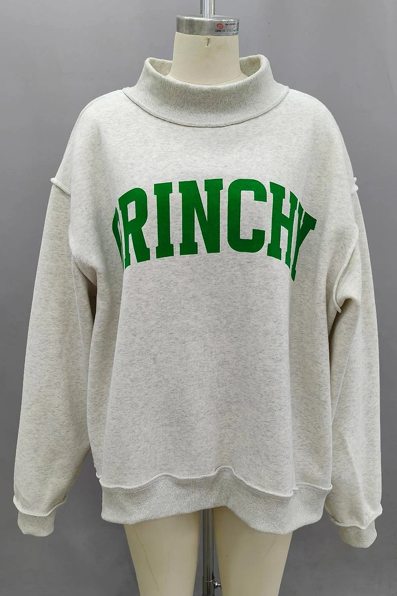 'GRINCHY & MERRY' Reversible Sweatshirt