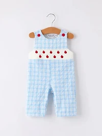 Back-To-School Embroidery Toddler Boys' Romper