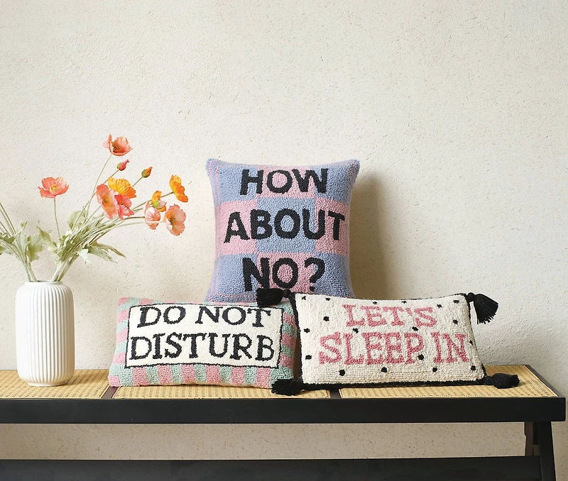 Do Not Disturb Hook Pillow