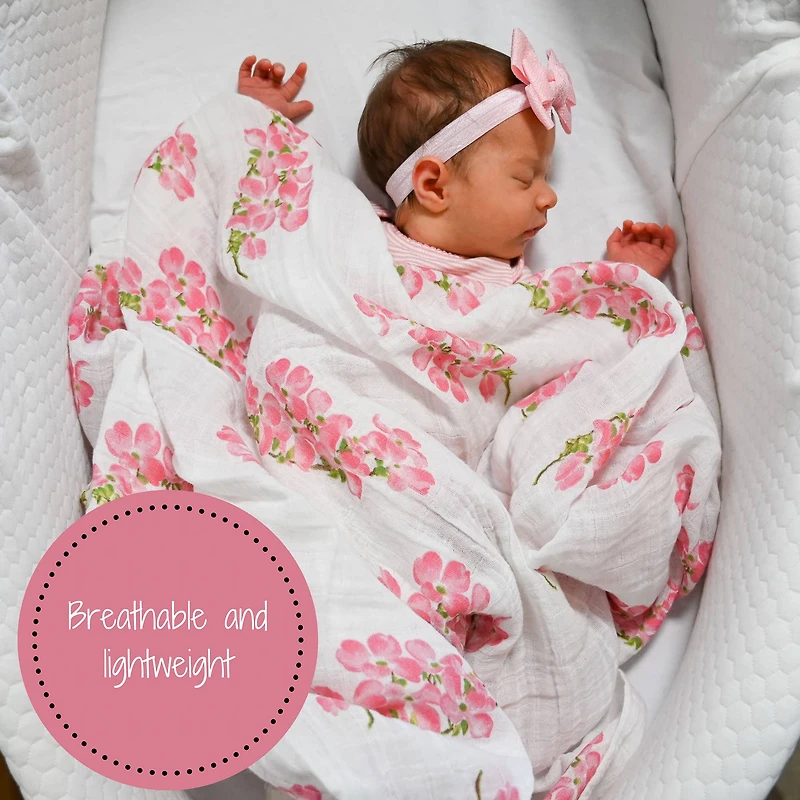 Dogwoods In Bloom Baby Swaddle Blanket