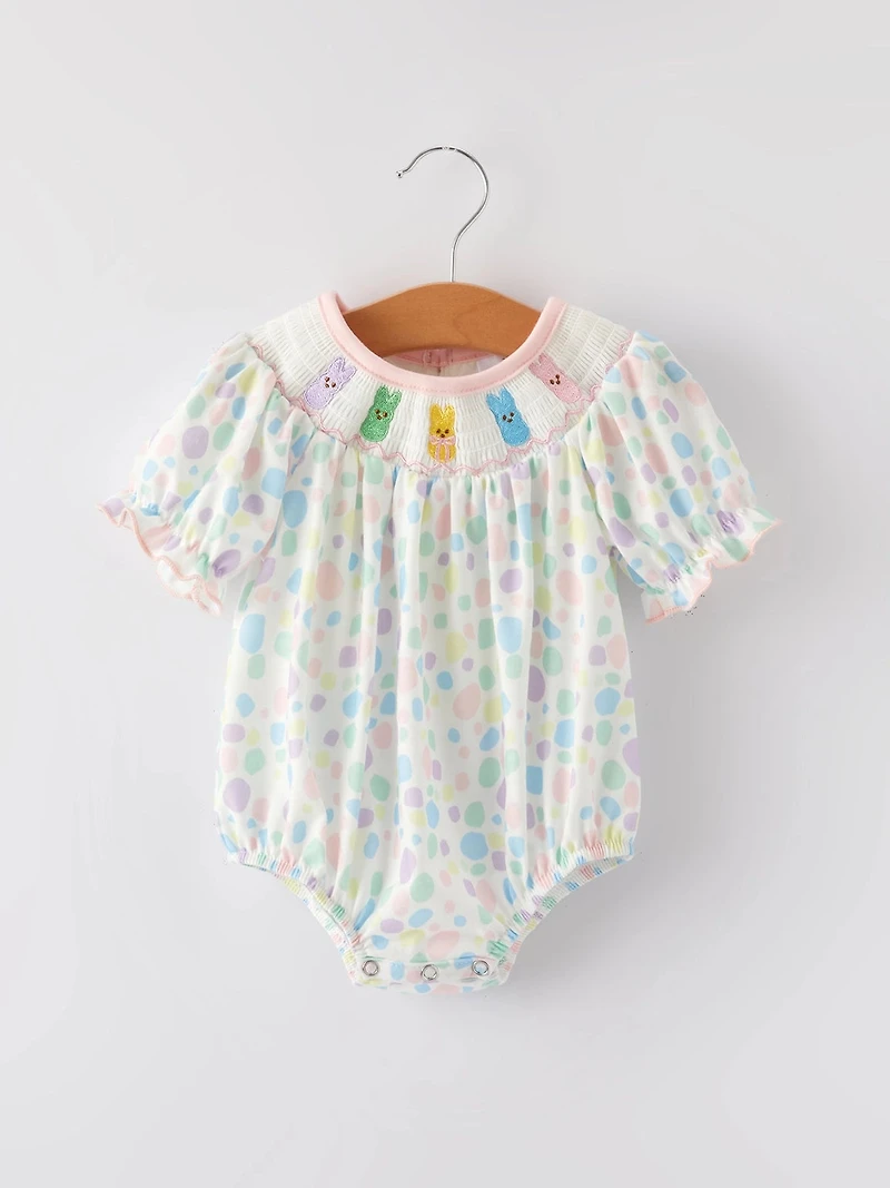 Easter Bunny Girls Multi Dots