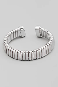 Flat Metallic Coil Bracelet