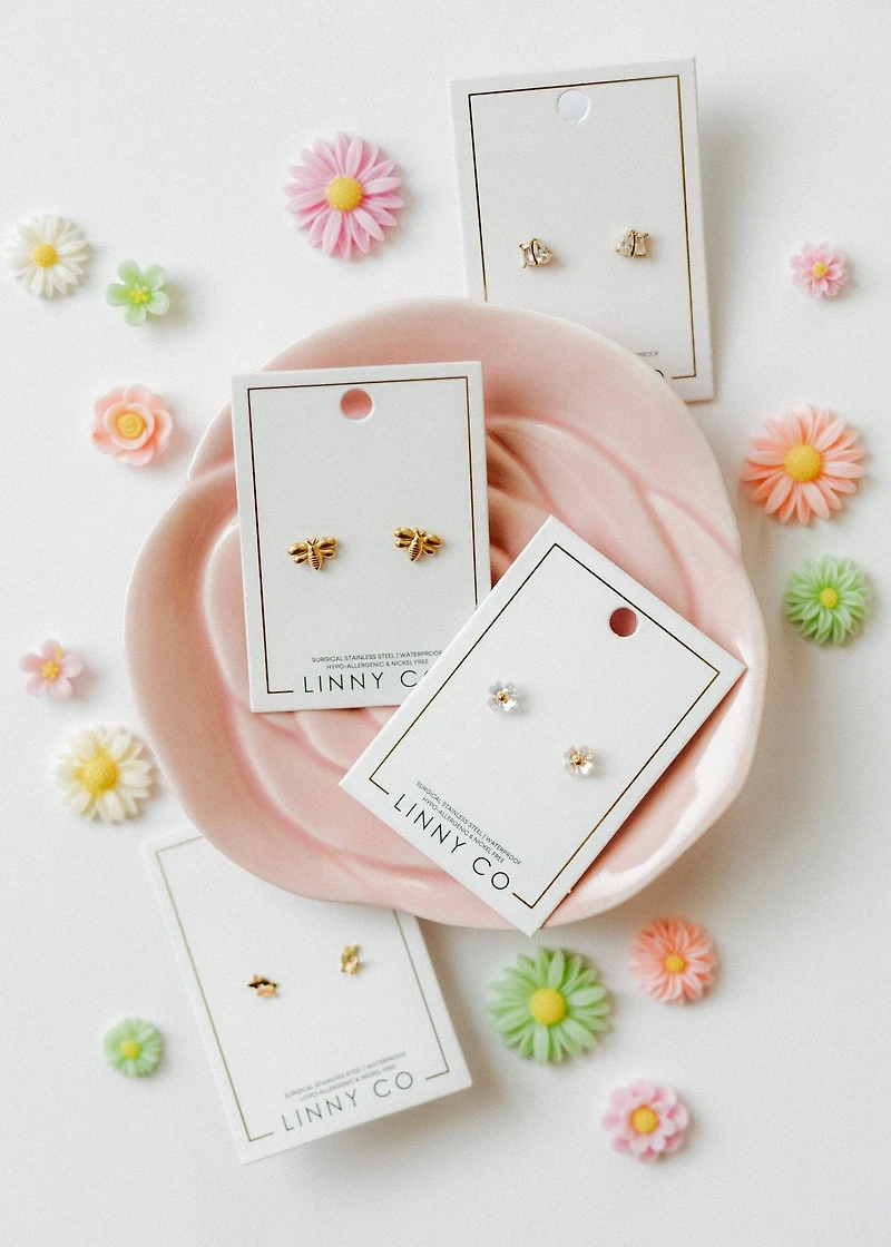 Screwback Stud Earrings - Maren