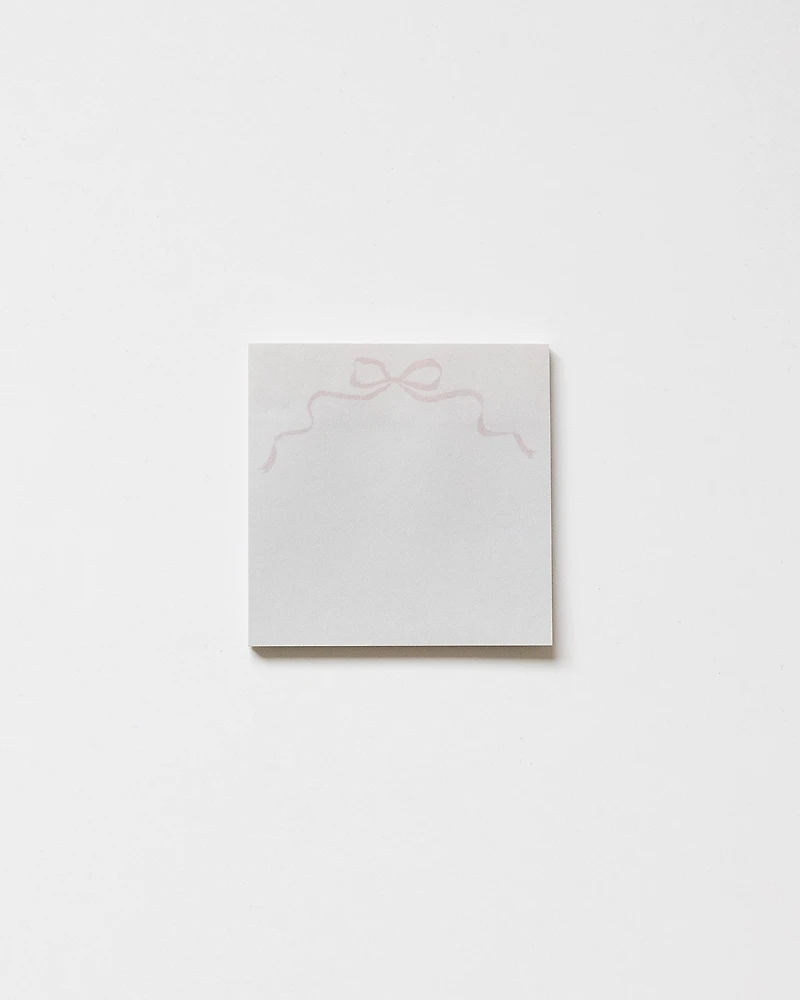 Pink Bow Sticky Notes