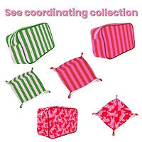 Catchall Tray - pink & red zebra