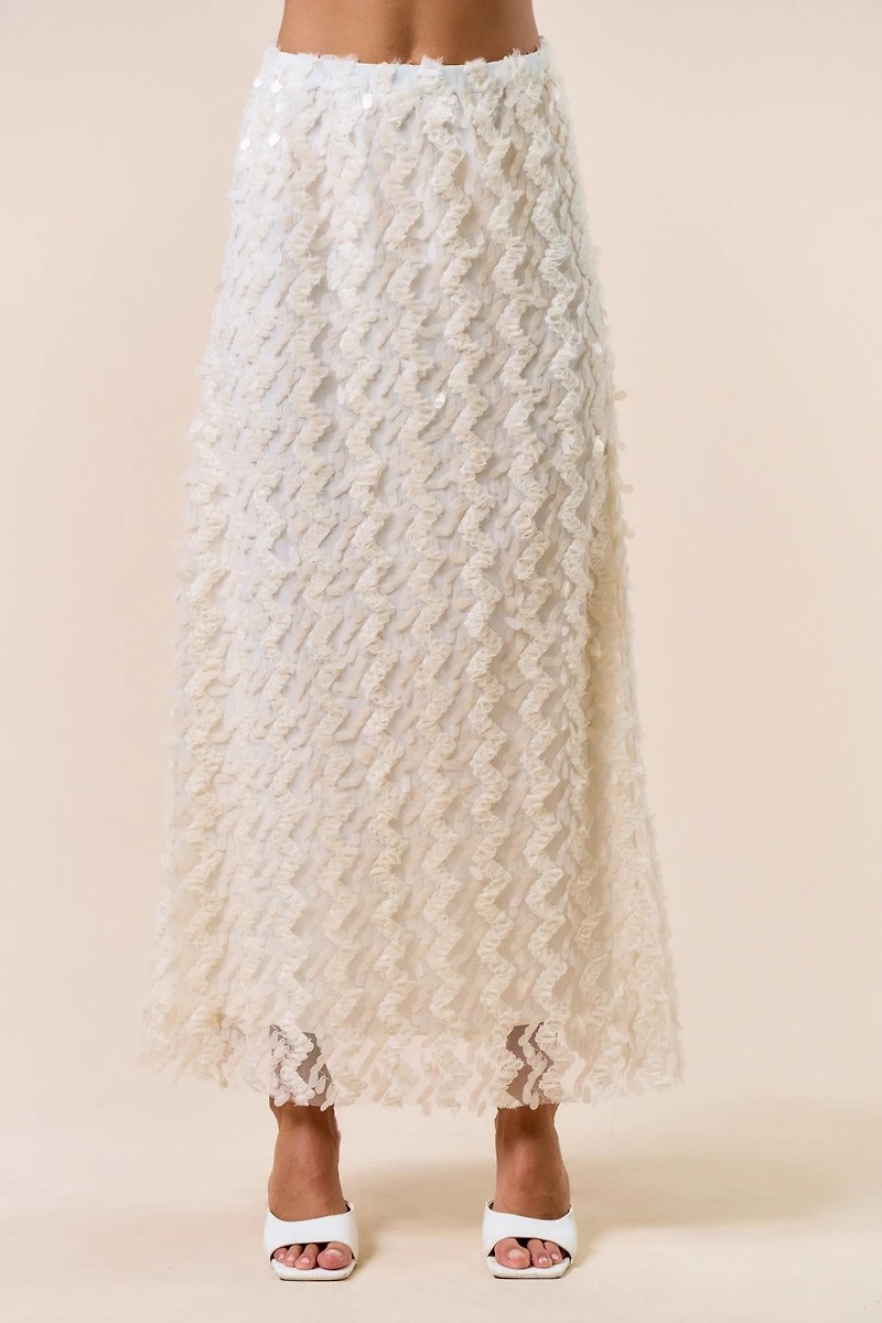 Sequin Maxi Skirt