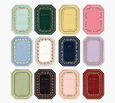 2026 Wildwood Brass Easel Desk Calendar Refill