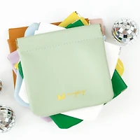 Brown Squeeze Coin Purse Wallet