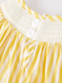 Chick Floral Smocking Girls Romper